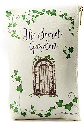 Well Read Der geheime Garten Clutch Handtasche für Literaturliebhaber - Kleine Handtasche Damen Kosmetiktasche für Leser - Unterarmtasche