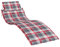 vidaXL Sonnenliege Auflage, Liegenauflage Outdoor, Polster Auflage für Gartenliege Liegestuhl, Polsterauflage, Rot Karomuster 186x58x4cm Oxford-Gewebe