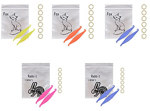 Chargen 1/4 3/16 Inch 500 Pack Orthodontic Elastic Rubber Bands Medium 3.5 Ounce Disposable Rubberbands Dreadlocks Hair Braids Fix Tooth Gap Free Elastic Placer for Braces