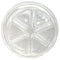 LiveMoor Wax Melt Clamshells/Packaging - Packs of 10 (6 Segment Deli Pot with Lid (LM-002))