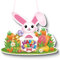 Ostern Türdeko Ostern Türhänger Holz Hängeschild Ostertür Hase Deko Ostern Türschilder Ostern Türdekor Ostern Tür Dekorationen für Wand Tür Zuhause Innen Außen Frühling Dekor Supplies