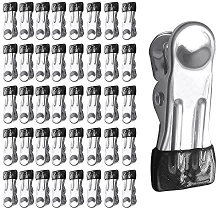 LOYONAL Pince a Linge INOX, Pinces à Linge Extérieur Solides, 40 Pieces antiglisse sans Trace Epingle a Linge Exterieur, épingle à Linge Incassable, Multifonctionnelle Laundry Clips