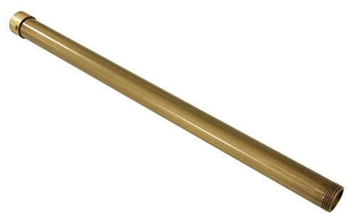 gotonovo G3/4 Zoll Duschverlängerungsrohr, antikes Messing, 40,6 cm | SUS304, Duschverlängerungsstange, längeres Duschrohr, zusätzliche Duschhöhe