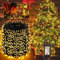 Moxled Christmas Tree Lights Cluster Lights Warm White - 100M 800 LED Outdoor Christmas Lights Waterproof, Timer, 8 Modes Fairy String Lights Mains Powered for Outdoor Indoor Xmas Tree Decorations