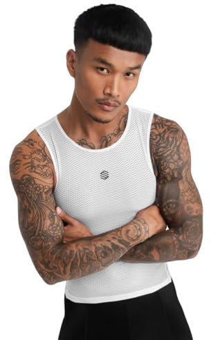 SIROKO - Ärmelloses Fahrradbaselayer Velocity - L-XL - Weiß