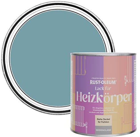 Rust-Oleum Blue Heat Resistant Radiator Paint in Satin Finish - Pacific State 750ml