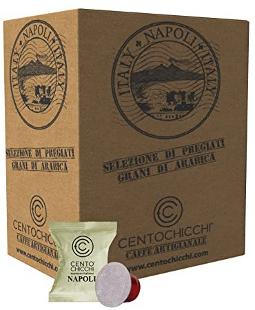Centochicchi® Caffè Artigianale - NAPOLI EXTREME - 100 capsule - Compatibili con N.espresso (100)