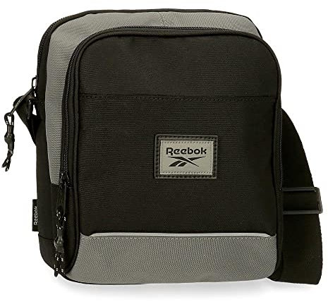 Reebok Dexter Umhängetasche Zwei Fächer Schwarz 15x19,5x6 cm Polyester
