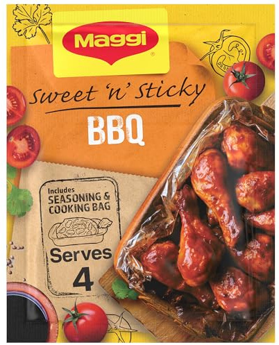Maggi So Juicy BBQ Chicken Recipe Mix 41g | Pack of 1 | Sweet and sticky seasoning; no artificial colours flavours or preservatives; easy cooking solution