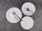 12/24 Pc Dinner Set Bowl Side Dinner Plate 12 or 24 Piece Smooth Plain or Wavy Service Set Dessert Cereal Bowl Plates (12pc - Aria - Round)