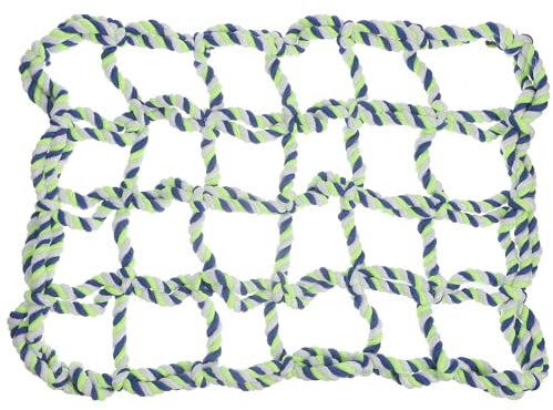 VILLCASE Baumwollseilnetz zum Klettern, kleine Tier-Gitterhängematte Gitterhängematte für Papagei, Ratte, Chinchilla, hängende Hängematte, Seilnetze, Spielzeug