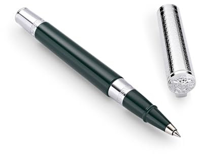 Versace Kugelschreiber OLYMPIA Roller SILVER/CHROME/GREEN S6-Calipso Roller VRS600623
