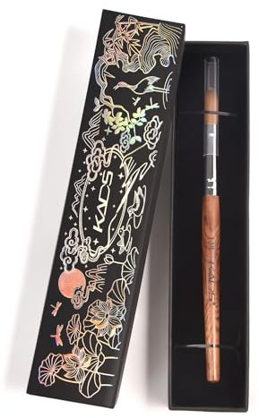 KADS Kolinsky Sable Acrylic Nail Brush for Acrylic Nails Nail Acrylic Powder and Liuqid with Chinese Style Gift Case 6# 8# 10# 12# 14# 16# 18# (6#)