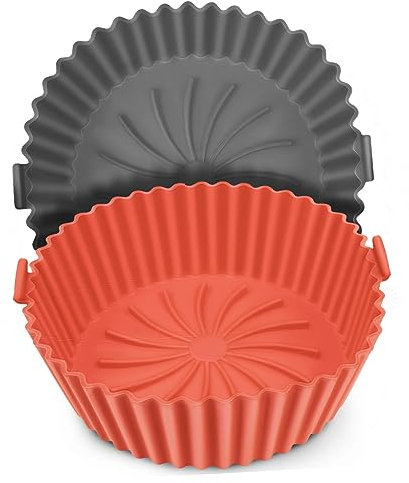 LIFKOME 2St Heißluftfritteuse silikon silikonmatte für heißluftfritteuse Silikoneinlage für Heißluftfritteusen Backgeschirr innerer Topf Zubehör Liner Kieselgel