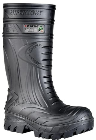 COFRA 00040-N15.W48 THERMIC BLACK S5S MET MISURA 48 STIVALE PU/GOMMA ANTISTATICO NERO Scarpa da lavoro antinfortunistica termica isolante dal freddo