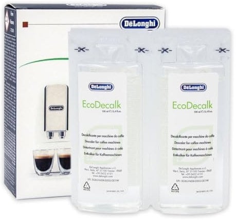 Coffee Machine Descaler Cleaner For DeLonghi EcoDecalk 2 X 100ml 5513296011