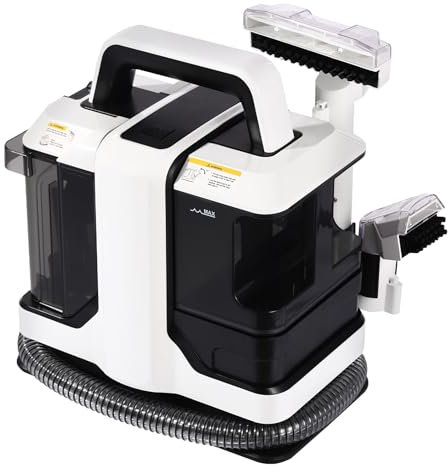 Lavatrice aspirapolvere lavatappeti, potente aspiraliquidi e aspirapolvere per tessuti da 450 W, macchina per la pulizia degli interni 80 dB smacchiatore per tappeti, divani, tappeti, tappezzerie