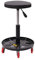 Sengfwin Rollhocker Werkstatthocker hocker mit 5 Rollen höhenverstellbar 44-56 cm Werkstattstuhl Werkstattsitz küchenhocker stehhocker Max 136.08 kg stehhilfe Salon Spa und Haushalt