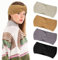 LOPHE 4 Pcs Winter Headbands, Women Ear Warmers Knitted Headbands, Thermal Twist Headbands, Comfy Soft Winter Head Wrap, Cable Knit Headbands for Women Girl Sports Skiing Running