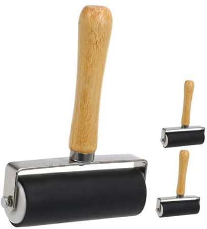 ROMISBABA 3stücke Farbwalzen Zum Basteln Und Druck Leicht Und Langlebig Für Gleichmäßige Farbverteilung Glatten Oberflächen Praktisch Zu Reinigen Verstauen