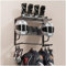 OMISRUIS Motorcycle Helmet Holder Wall Mounted, Helmet Holder Wall Mount with Helmet Rack, Motorcycle Helmet Rack for Most of Helmet and Clothes
