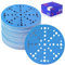 SpeTool Lot de 60 feuilles de papier abrasif 150 mm avec 49 trous Grain 120 disques abrasifs en céramique 150 mm Papier abrasif pour bois, métal