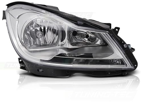 Scheinwerfer Chrom rechts TYC passend für Mercedes W204 11-14