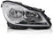 Scheinwerfer Chrom rechts TYC passend für Mercedes W204 11-14