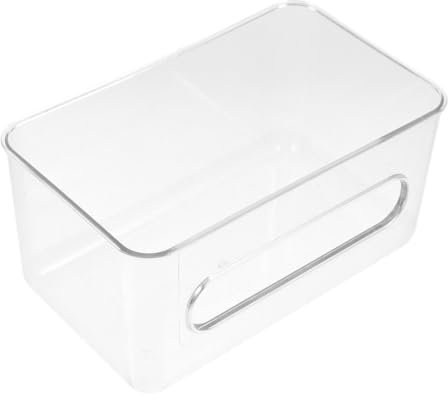 CLISPEED Einweg Handschuhspender Mit Deckel Wandmontierte Spenderbox Für Einweghandschuhe Und Masken Transparentes Aufbewahrungsbehältnis Für Labor Und Haushalt Platzsparend