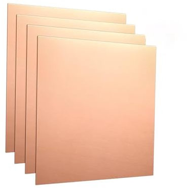 HAOTAISH La Placa De Cobre Púrpura Se Utiliza para Componentes Electrónicos Hechos A Mano En Equipos De Comunicación.,1mm*10mm*10mm