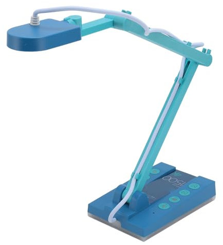 Telecamera per Documenti USB per Insegnanti, Webcam Pieghevole 4K 15MP USB 2.0 con Messa a Fuoco Automatica e Luce LED per Documenti, per Insegnamento a Distanza, Web Conference