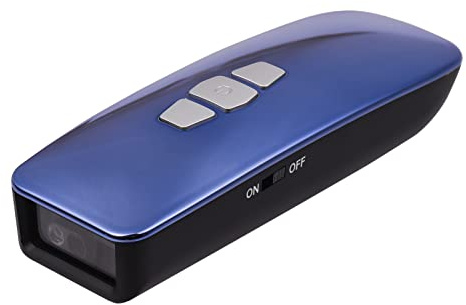 XOYIXOYI Barcode Scanner, 1D/2D/QR Code Reader, Mini Wireless Handheld Scanner for Smartphone, Computer, Tablet, with 1500mAh Battery, Plug and Play