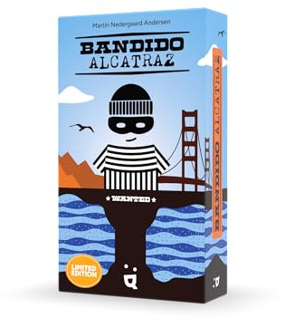Helvetiq - Bandido Alcatraz – Special Edition 10 Jahre – kooperatives Gesellschaftsspiel für die ganze Familie – Set Helfen Sie Bandido bei der Flucht aus dem berühmten Gefängnis von Alcatraz – 1 bis
