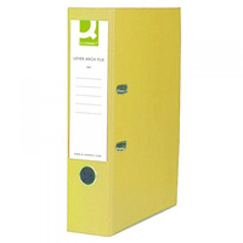 Q-Connect kf01470 Aktenordner A4, kartoniert, gelb