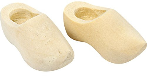 Creativ 100263 Holländische Holz-Clogs, Größe L: 40 mm, 2 Paar