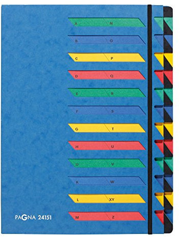 Pagna Deskorganizer Classic (Sammelmappe, 24 Fächer, A-Z) blau