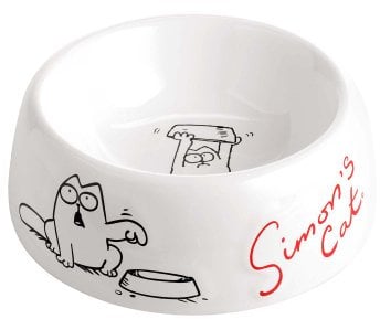 Karlie Flamingo Bol pour chat Simon’s Cat - Blanc