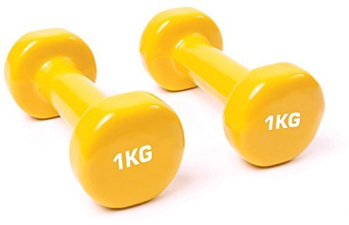 TNP Accessories Cast Iron Vinyl Lifting Dumbbell Training Set of Hand Weights Home Gym Exercise Pilates for Men or WomenAviable in (Multiple Colours, 0.5Kg -8kg (Pair)