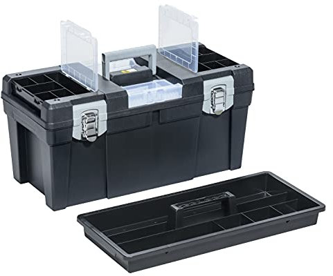 Allit 476221 McPlus Promo >S< 23 Werkzeugkoffer leer, Schwarz