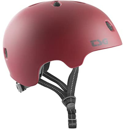 TSG Erwachsene Meta Solid Color Halbschalenhelm, Satin Oxblood, S/M