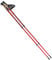Melko Premium Nordic Walking Stöcke aus Duraluminium, 2er Set, frei verstellbar durch Teleskop-System 65 – 135 cm Gesamtlänge, Rot