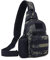HUNTVP Chest Bag Molle Sling Crossbody Shoulder Sling Pack Backpack with Water Bottle Holder Camo