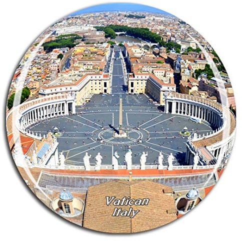 Weekino Italien Rom Vatikan San Pietro Kühlschrankmagnet 3D Kristallglas Touristische Stadtreise City Souvenir Collection Geschenk Starker Kühlschrank Aufkleber