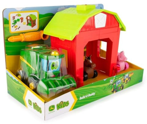 Bau dir deinen Corey Freund Traktor Spielzeug, Schiebe Spielzeug Traktoren für Kleinkinder, Interaktives Spielzeug zum Schieben, Push Toys geeignet ab 18 Monaten, 2 & 3 Jahren, für Jungen und Mädchen
