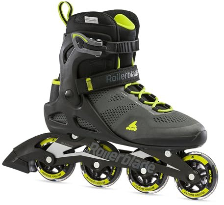 Rollerblade Herren Macroblade 80 Inlineskate, Black/Lime, 300