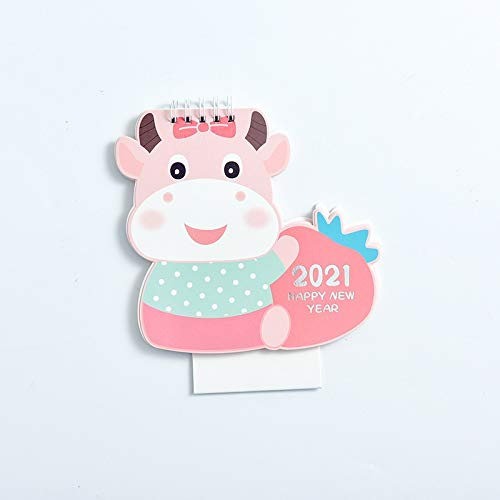 Kalender Kalendarien 2021 Cartoon Tierkalender Cute Mini Desktop Kalender Memo Planer Jährliche Agenda Tageszeitplan Plan Aufkleber for Kinder Geschenke Kalender Terminkalender (Color : Style 4)