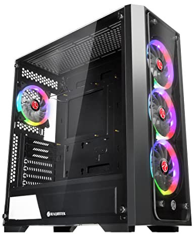 Raijintek PONOS TG4 E-ATX, EEB, Gabinete PC, Caja Ordenador Gaming, Carcasa PC, Torre Gaming, Caja PC Pared Transparente, Ordenador Torre, Chasis PC