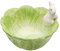 Holibanna Cute Cartoon Cabbage with Rabbit Shaped Bowls Ceramic Easter Bunny Salad Soup Bowls for Cooking Lovers Green 15cm