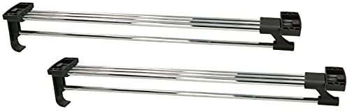 KOTARBAU® Lot de 2 solides tringles à vêtements extensibles pour armoire, 450 mm