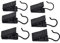 Anawakia 20 clip per tende in acciaio inox con ganci, colore nero (fissaggio per tende, clip per tende, tende da appendere